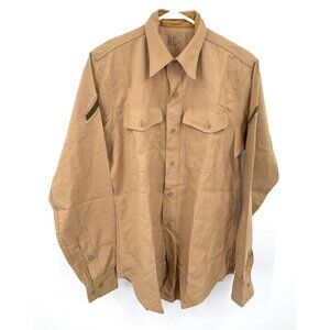 USMC Shirt 15.5 x 36 Marine Khaki M-1 Tropical Uniform